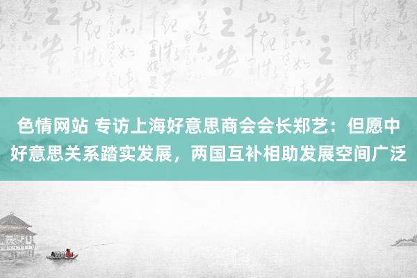 色情网站 专访上海好意思商会会长郑艺：但愿中好意思关系踏实发展，两国互补相助发展空间广泛
