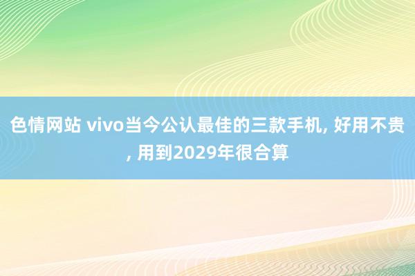 色情网站 vivo当今公认最佳的三款手机， 好用不贵， 用到2029年很合算