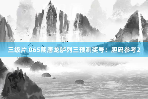 三级片 065期唐龙胪列三预测奖号：胆码参考2
