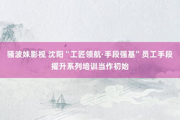 骚波妹影视 沈阳“工匠领航·手段强基”员工手段擢升系列培训当作初始