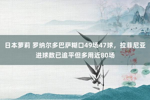 日本萝莉 罗纳尔多巴萨糊口49场47球,拉菲尼亚进球数已追平但多用近80场