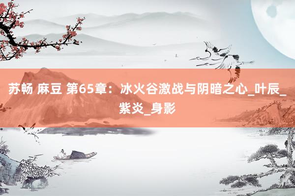 苏畅 麻豆 第65章：冰火谷激战与阴暗之心_叶辰_紫炎_身影