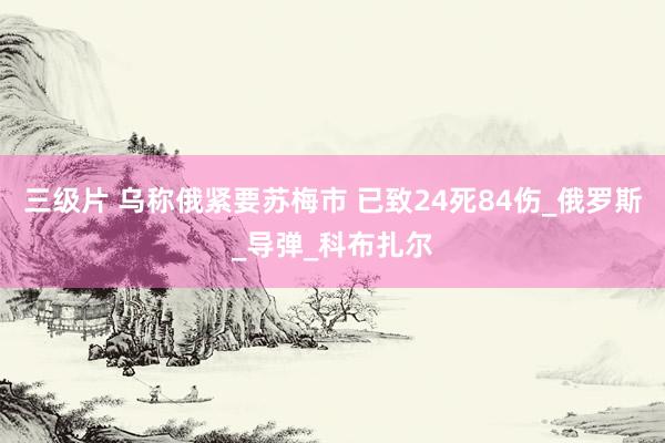 三级片 乌称俄紧要苏梅市 已致24死84伤_俄罗斯_导弹_科布扎尔