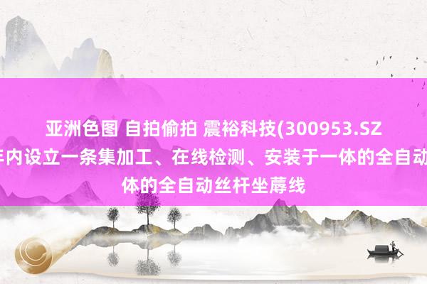亚洲色图 自拍偷拍 震裕科技(300953.SZ)：规划在年内设立一条集加工、在线检测、安装于一体的全自动丝杆坐蓐线