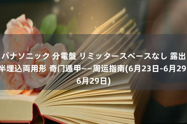 パナソニック 分電盤 リミッタースペースなし 露出・半埋込両用形 奇门遁甲——周运指南(6月23日-6月29日)